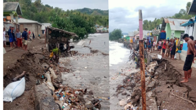 Tembok Abrasi di Pulau Ende Ambruk, Warga Minta Pemda Segera Ambil Sikap 