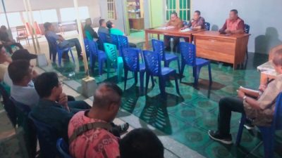 Pertemuan Rumah bantuan seroja antara Kalak BPBD,PPK Seroja bersama Kontraktor rumah bantuan seroja di kantor BPBD Malaka 6/6/2024