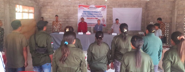 Rapat Koordinasi yang digelar Panwascam Malaka Barat yang dihadiri Komisioner Panwascam Malaka Barat.isth
