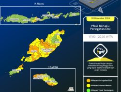 Update BMKG Peringatan Cuaca NTT, Hujan Lebat hingga Malam Hari