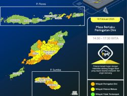 BMKG Beri Peringatan Dini Cuaca Ekstrem Disertai Kilat-Petir dan Angin Kencang di NTT