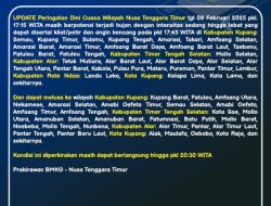 BMKG NTT Himbau Masyarakat Waspada Cuaca Ekstrem